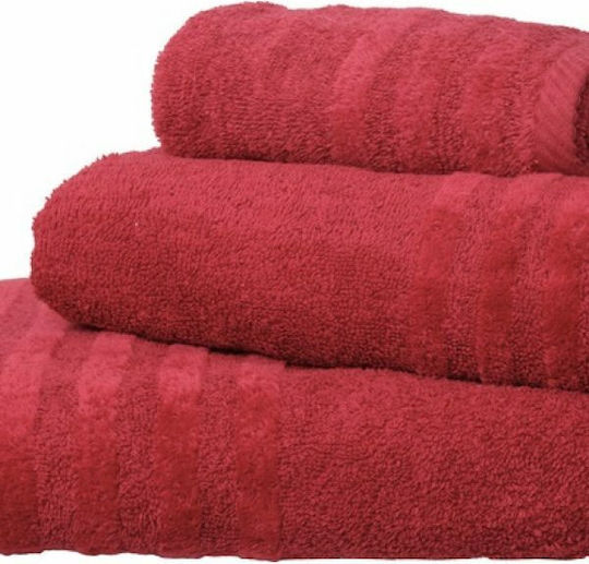 Anna Riska Πετσέτα Χεριών Spa 30x50εκ. 7 Red Βάρους 550gr/m²