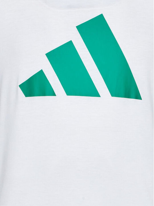 Adidas Essentials Feel Ready Logo Ανδρικό T-shirt Λευκό με Στάμπα