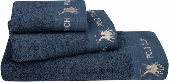 Greenwich Polo Club Bath Towel Set 3pcs 2666 Blue Weight 480gr/m²
