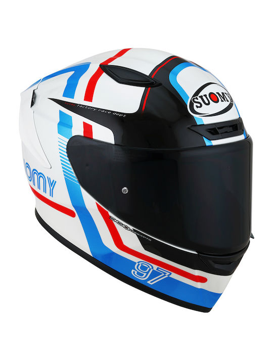 Suomy Track-1 Ninety Seven Full Face Helmet ECE 22.05 1350gr White/Red