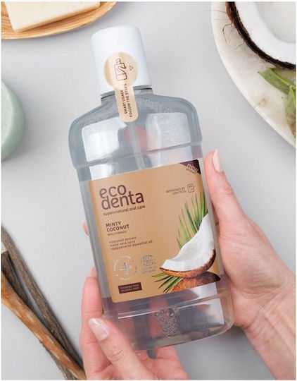 Ecodenta Cosmos Organic Minty Coconut Вода за уста Ежедневна защита
