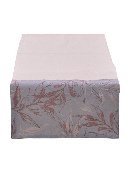 Inart Runner Grey - Pink 40x140cm
