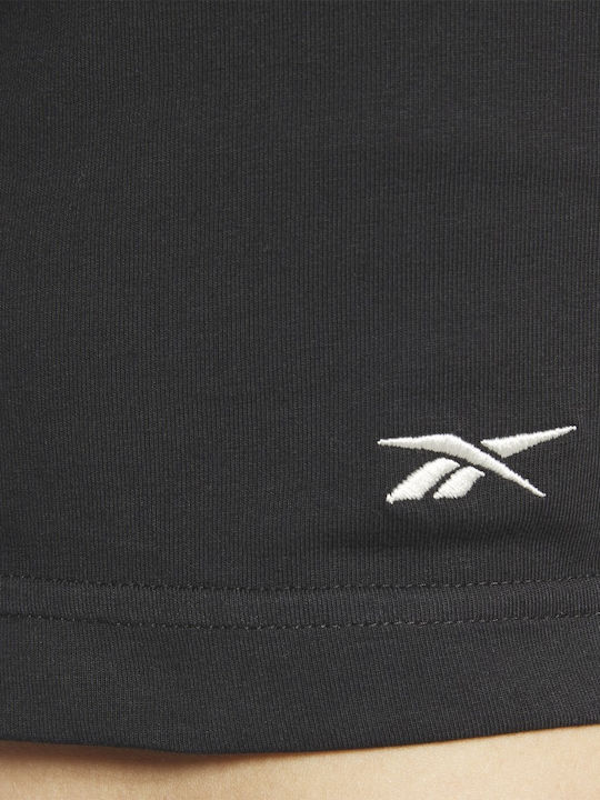 Women's Summer Crop Top Cotton Short Sleeve Black