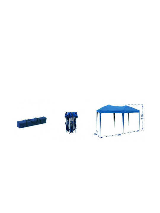 Lifetime Garden Πτυσσόμενο Κιόσκι Κήπου Μπλε 6x3m