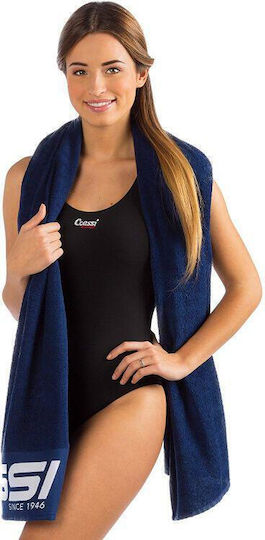 CressiSub Strandtuch Baumwolle Blau 180x80cm.