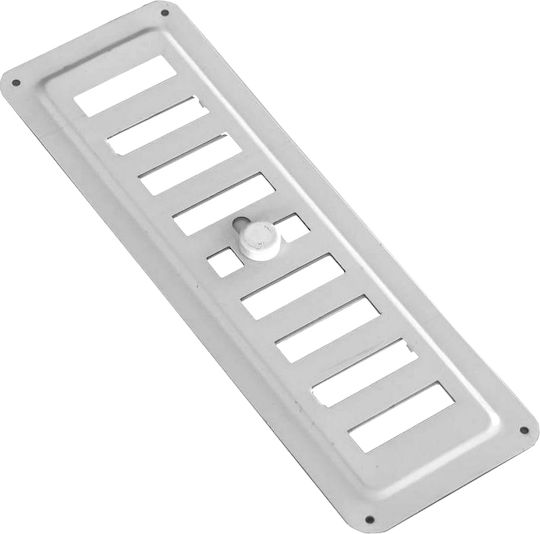 Karkon ΑΛ-7 523 Rectangle Vent Louver with Sieve 7.5x23cm