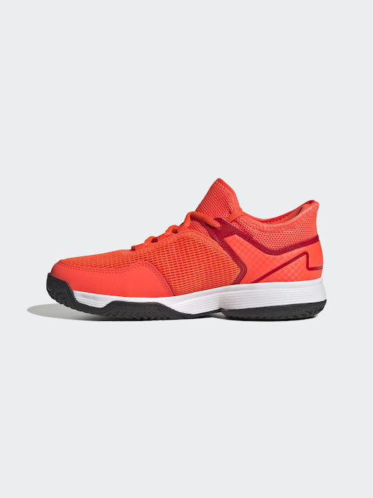 Adidas Αθλητικά Παιδικά Παπούτσια Τέννις Ubersonic 4 K Solar Red / Silver Metallic / Blue Fusion