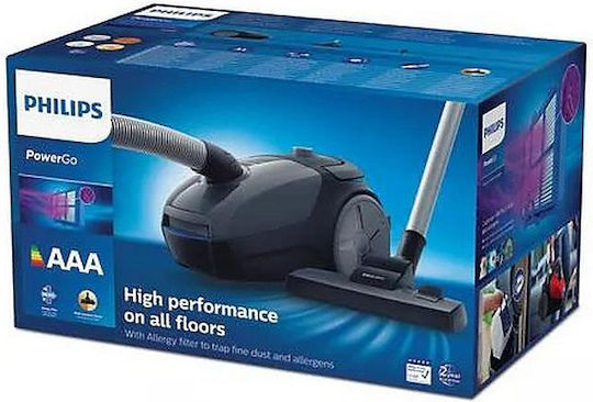 Philips Powergo Vacuum Cleaner 900W Bagged 3lt Gray