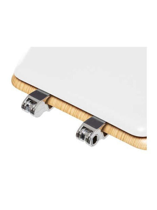 Capac WC Din Lemn 46.5x36cm Alb