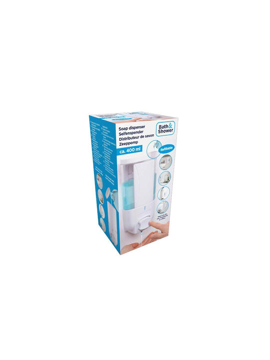 Bath and Shower Montat pe perete Dispenser Plastic Alb 400ml