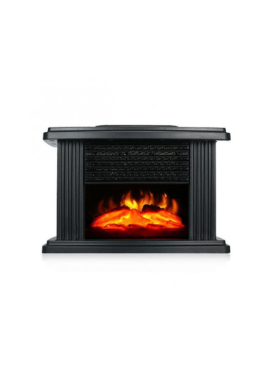 23884 Επιδαπέδιο Ηλεκτρικό Τζάκι 1000W 23x13cm Μαύρο