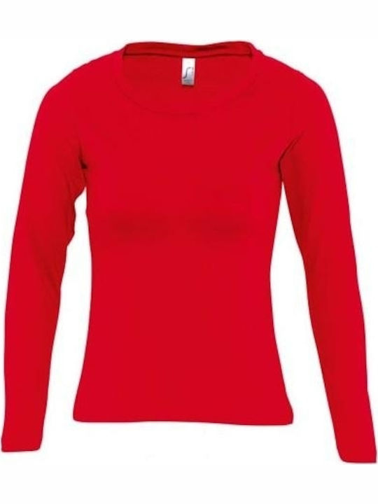 Sol's Majestic Women's Long Sleeve Promotional Blouse Grey Melange