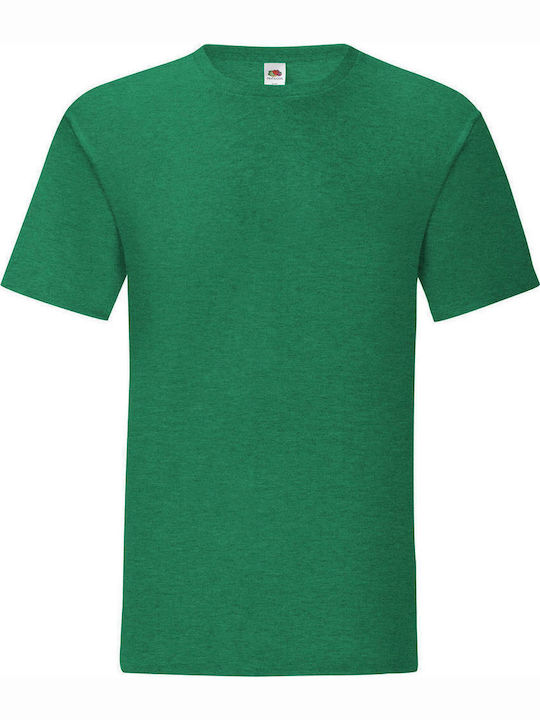 Fruit of the Loom Iconic 150 T Bărbătesc Tricou Promotional Mânecă Scurtă Heather Green