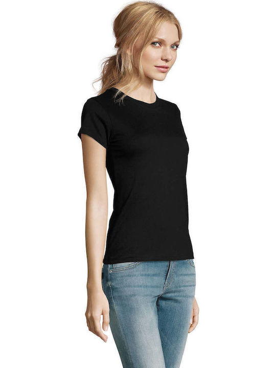 Sol's Women's Short Sleeve Promotional T-Shirt Deep Black