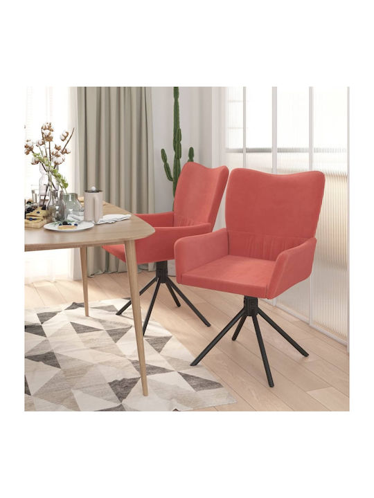 Stühle Speisesaal Rosa 2Stück 55x56x85.5cm