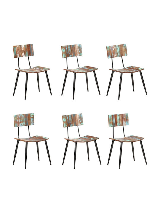 Stühle Cafe Braun 6Stück 42x37x82cm