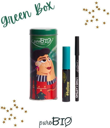 puroBio Cosmetics Green Box Σετ Μακιγιάζ για τα Μάτια 2τμχ