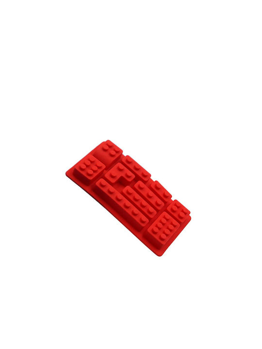 Lego Φόρμα Ζαχαροπλαστικής για Σοκολατάκια από Σιλικόνη 10 Θέσεων 14.5x8x1.5εκ.