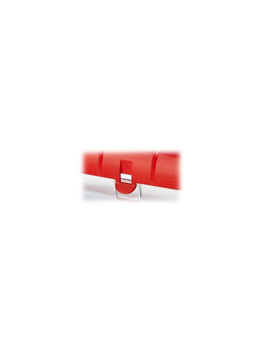 Box General Use with Lid Plastic Red 25x7.5x7cm