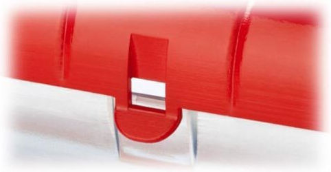 Allgemeine Verwendung Lebensmittelglas mit Deckel Kunststoff Rote 25x7,5x7cm