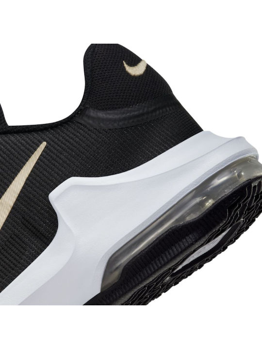 Air Max Impact 4 Low Basketball Shoes Black / Mtlc Gold Star / Anthracite / White