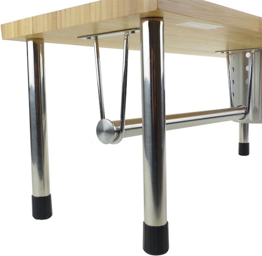 Tabletop Bamboo Base 55x20x20cm Silver