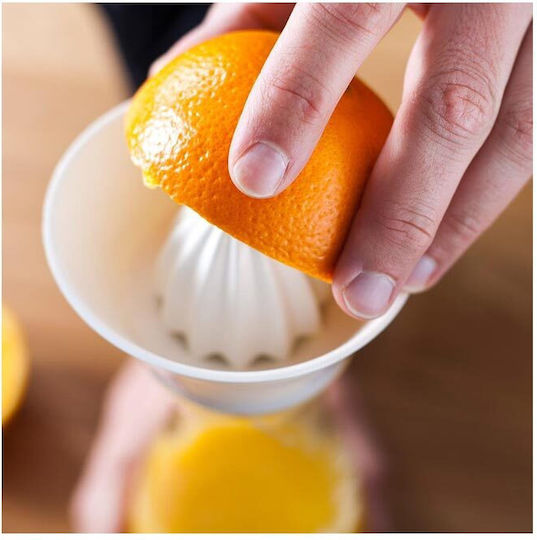 Tomorrow's Kitchen Hand-Entsafter Orange aus Glas in Orangener Farbe