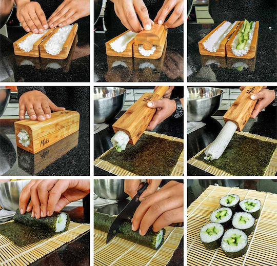Mikamax Maki Master Formulare/Formen aus Holz 3Stück