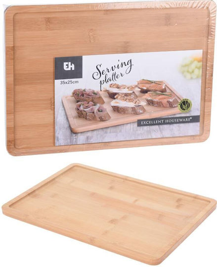 Excellent Houseware Lemnos Dreptunghiular Tavă de Servire în Culoare Bej 35x25x1.5cm 210000770 1buc Excellent Houseware Lemnos Dreptunghiular Tavă de Servire în Culoare Bej 35x25x1.5cm 210000770 1buc