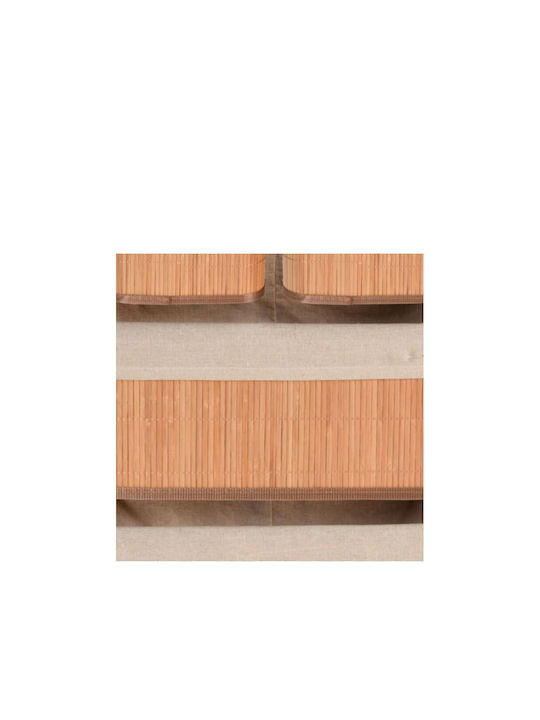 Καλάθι Αποθήκευσης Bamboo Καφέ 4τμχ
