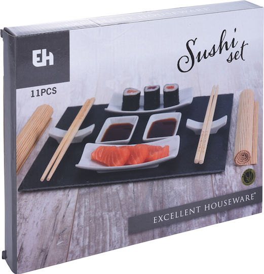 Excellent Houseware Πλατώ Σερβιρίσματος για Σούσι από Πέτρα 11τμχ Excellent Houseware Πλατώ Σερβιρίσματος για Σούσι από Πέτρα 11τμχ