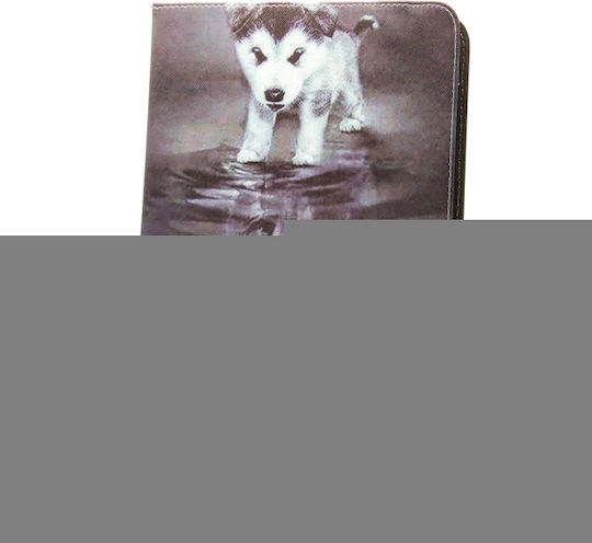 Little Wolf Flip Cover Gray Tablet Case Universal 9-10.1"