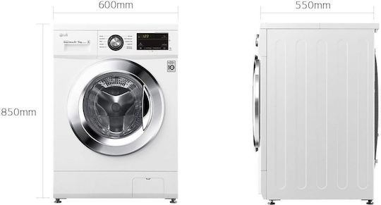 LG Πλυντήριο-Στεγνωτήριο Ρούχων 8kg/5kg 1400 Στροφές