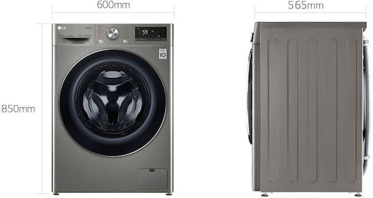 LG F4DV509S2TE Πλυντήριο-Στεγνωτήριο Ρούχων 9kg/6kg Ατμού 1400 Στροφές με Wi-Fi