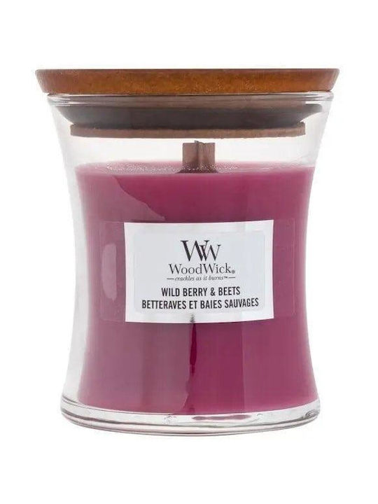 WoodWick Scented Candle Wild Berry Beets Candle Jar with Scent Wild Berry & Beets Purple 85gr 1pcs