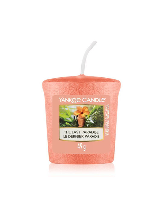 Yankee Candle Duftkerze mit Duft Letztes Paradies Rot 49gr 1Stück