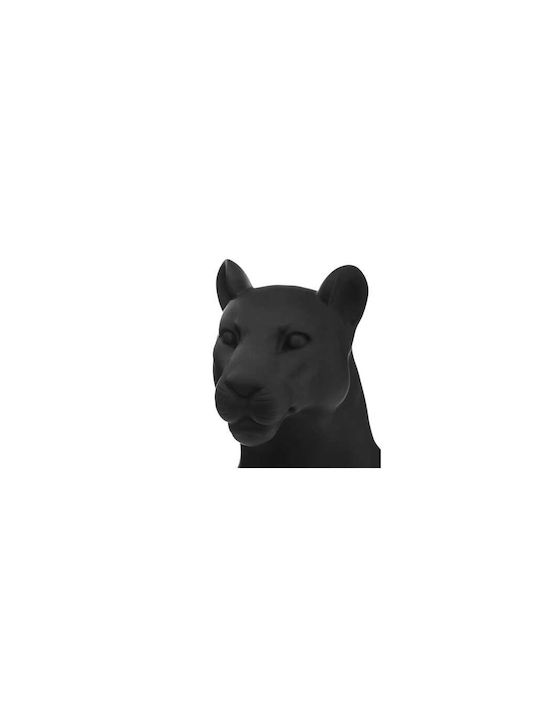 Atmosphera Decorative Feline made of Plastic Panther in Black 41.5x21x65cm 1pcs