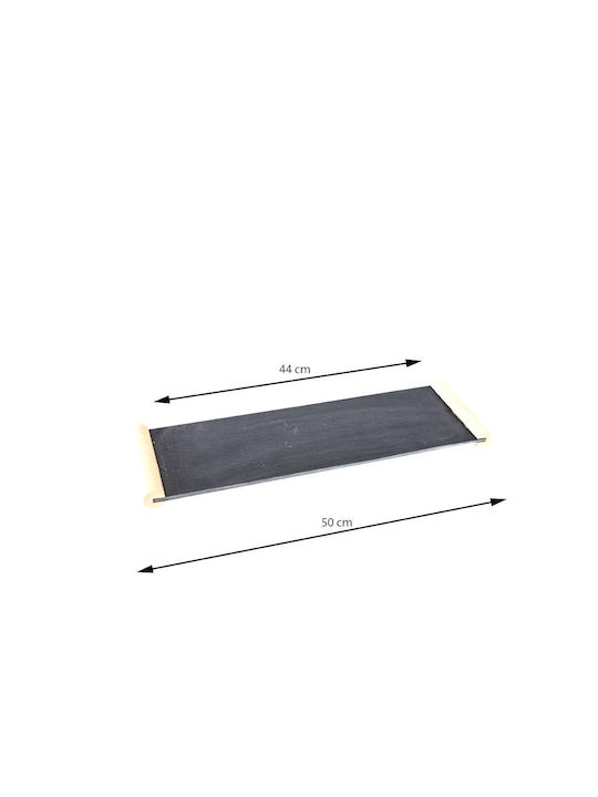 Ceramic Rectangular Decorative Tray Chalkboard Tray 50x15cm 50x15x2.8cm