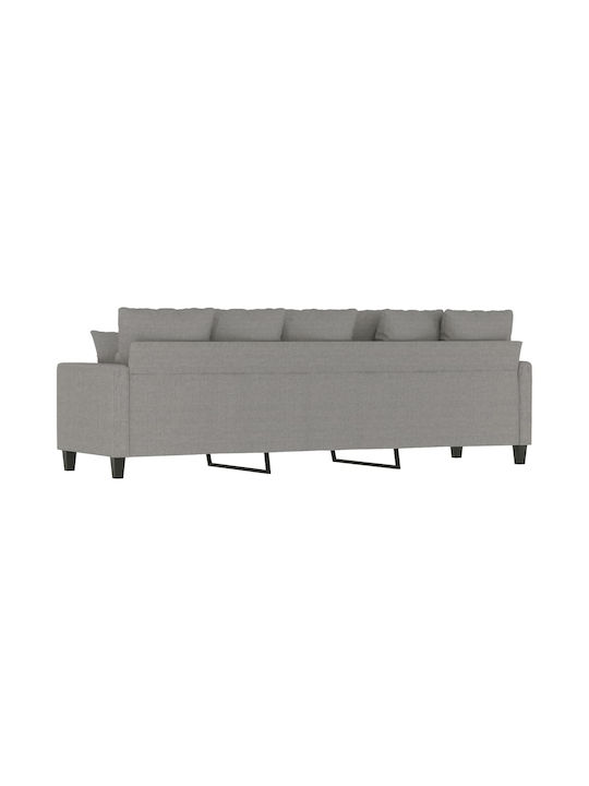 vidaXL Three-Seater Couch Open Grey 228x77x80 cm