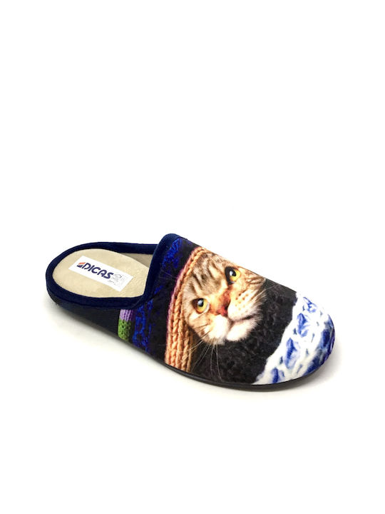 Dicas Women's Slipper In Navy Blue Colour