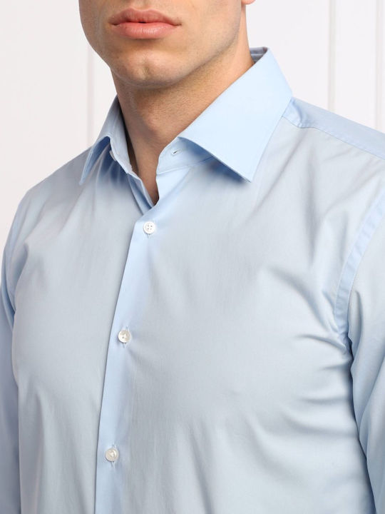 Long-sleeved Cotton Shirt Light/Pastel Blue