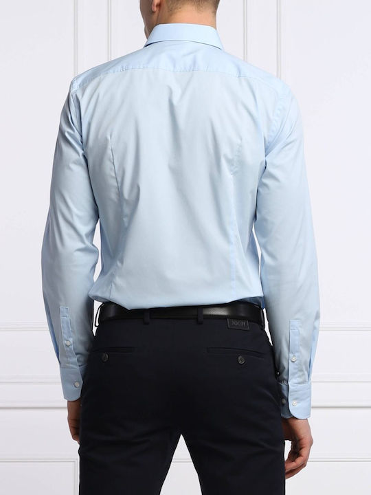 Hugo Boss Men's Shirt Long Sleeve Cotton Light Blue