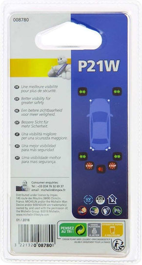 Michelin Lamps Car P21W 12V 2pcs