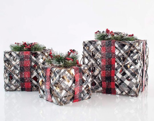 Eurolamp Illuminated Christmas Plastic Figure Box 3pcs