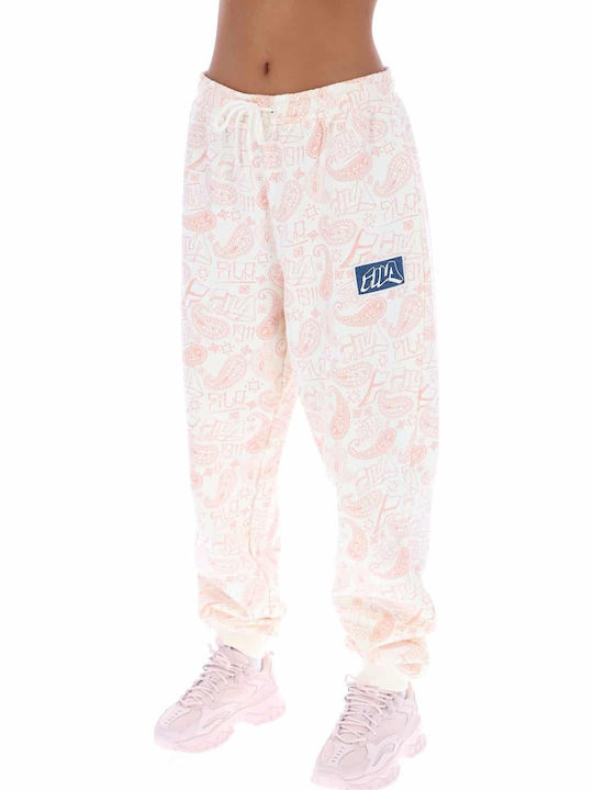 Dannielle Παντελόνι Φόρμας με Λάστιχο Whisper White/Dusty Pink