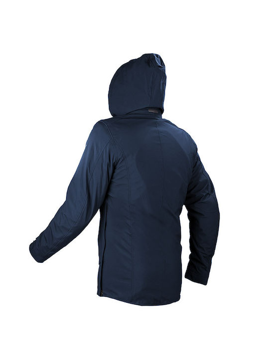 Nordcode Metropolis Evo Winter Herren Motorradjacke Wasserdicht Blau