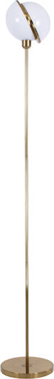 GloboStar Hudson Floor Lamp H177xW20cm. with Socket for Bulb E27 Gold