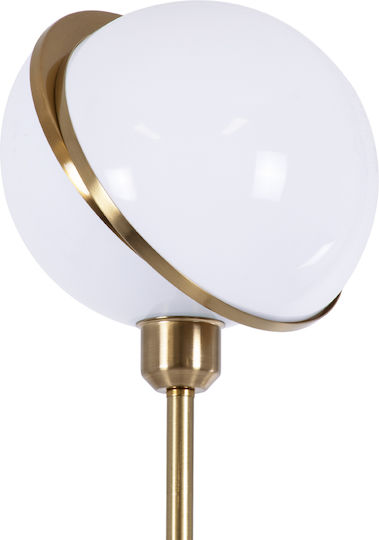 GloboStar Hudson Floor Lamp H177xW20cm. with Socket for Bulb E27 Gold