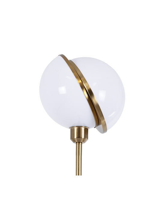 GloboStar Hudson Floor Lamp H177xW20cm. with Socket for Bulb E27 Gold
