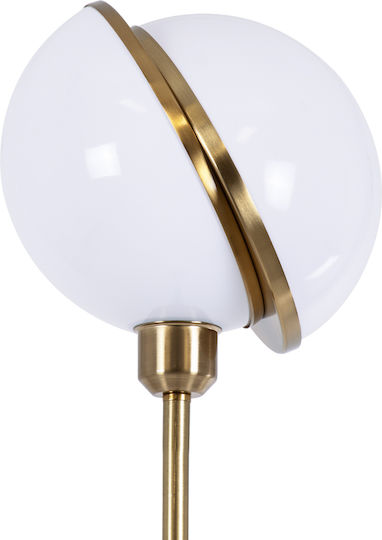 GloboStar Hudson Floor Lamp H177xW20cm. with Socket for Bulb E27 Gold